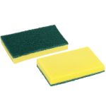 Estropajo Fibra Verde Extra con esponja (Pack 14 Unidades)